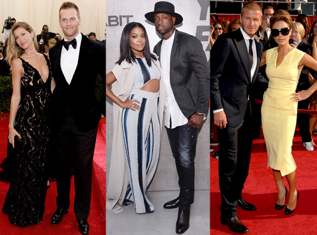 Gisele Bundchen, Tom Brady, Gabrielle Union, Dwyane Wade, David Beckham, Victoria Beckham Gisele Bundchen, Tom Brady, Gabrielle Union, Dwyane Wade, David Beckham, Victoria Beckham